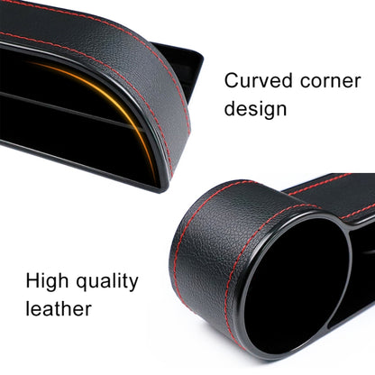 2 PCS Car Multi-functional Console Box Cup Holder Seat Gap Side Storage Box (Black) - Stowing Tidying by buy2fix | Online Shopping UK | buy2fix