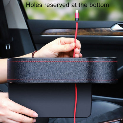 2 PCS Car Multi-functional Console Box Cup Holder Seat Gap Side Storage Box (Black) - Stowing Tidying by buy2fix | Online Shopping UK | buy2fix