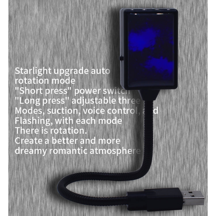 5V 0.1W IPX4 Car Rotating Star Lights Starry Sky Atmosphere Lamp (Red Light) by buy2fix