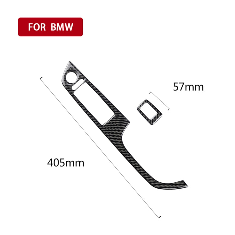 2 in 1 Carbon Fiber Car Right Driving Lifting Panel Decorative Sticker for BMW E92 2005-2012 by buy2fix