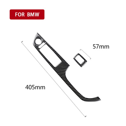2 in 1 Carbon Fiber Car Right Driving Lifting Panel Decorative Sticker for BMW E92 2005-2012 by buy2fix