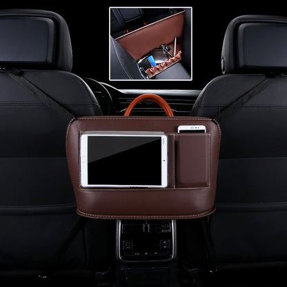 Car Front Seat Hanging Bag Mobile Phone Storage Bag (Coffee) by buy2fix