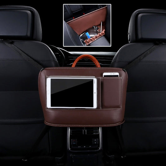Car Front Seat Hanging Bag Mobile Phone Storage Bag (Coffee) by buy2fix