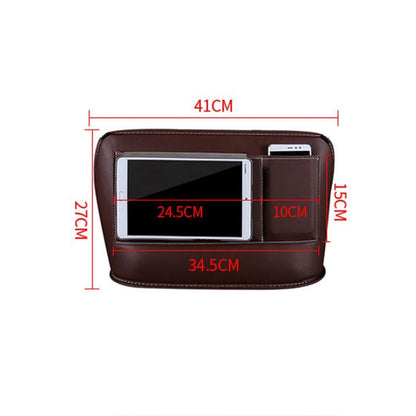 Car Front Seat Hanging Bag Mobile Phone Storage Bag (Coffee) by buy2fix