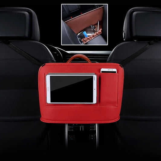 Car Front Seat Hanging Bag Mobile Phone Storage Bag (Red) by buy2fix