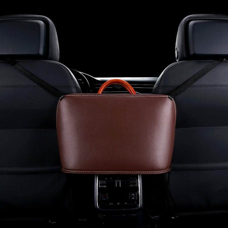 Car Front Seat Hanging Bag Storage Bag (Coffee) by buy2fix
