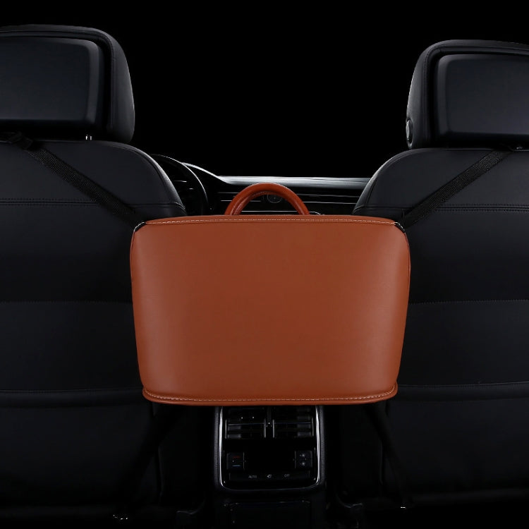 Car Front Seat Hanging Bag Storage Bag (Brown) by buy2fix