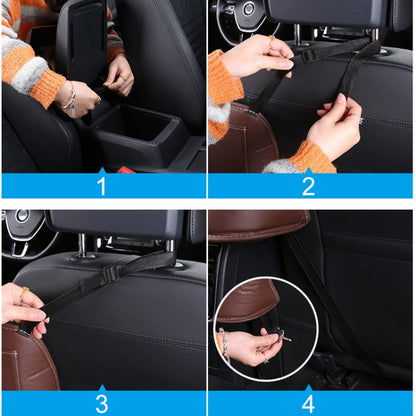 Car Front Seat Hanging Bag Storage Bag (Brown) by buy2fix
