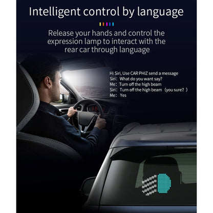 EM01 Car Bluetooth Intelligent LED Expression Sticker Emoticons APP Manual Control by buy2fix