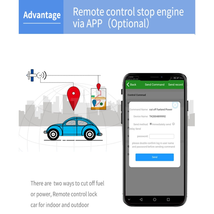 TK300 4G GPS / GPRS / GSM Realtime Car Truck Vehicle Tracking GPS Tracker with Battery and Relay by buy2fix