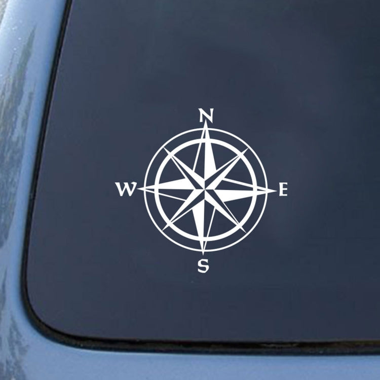 10 PCS Car Compass Pattern Random Decorative Sticker White - Decorative Sticker by buy2fix | Online Shopping UK | buy2fix