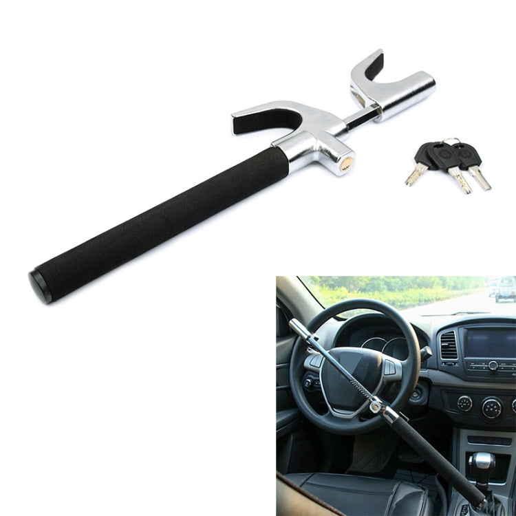 Car Adjustable Telescopic U Shape Steering Wheel Lock Anti-theft by buy2fix