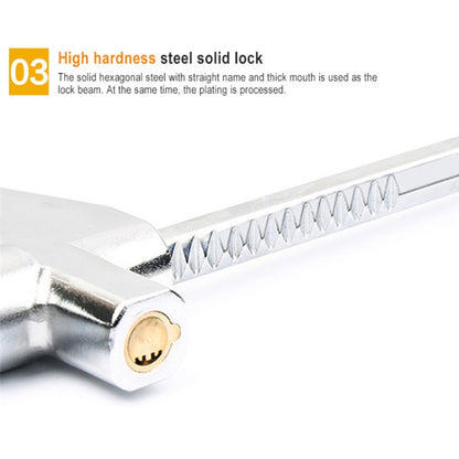 Car Adjustable Telescopic U Shape Steering Wheel Lock Anti-theft Cipher Lock with Safety Hammer by buy2fix