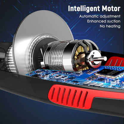 Car Wired Portable 120W Handheld Powerful Vacuum Cleaner with LED Light Cable Length: 5m(White) by buy2fix