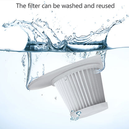 Car Wired Portable 120W Handheld Powerful Vacuum Cleaner with LED Light Cable Length: 5m(White) by buy2fix