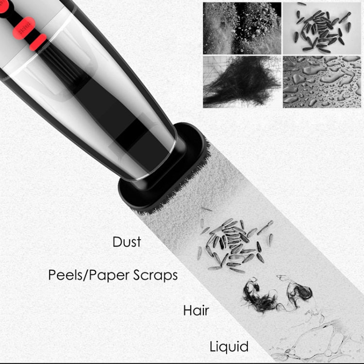 Car Wired Portable 120W Handheld Powerful Vacuum Cleaner with LED Light Cable Length: 5m(White) by buy2fix