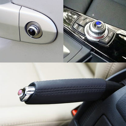 6 in 1 Car Diamond Sticker Set Personality Crystal Decoration (Black) by buy2fix