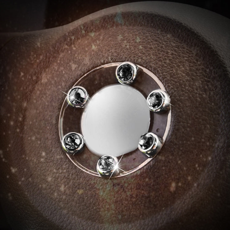 6 in 1 Car Diamond Sticker Set Personality Crystal Decoration (Black) by buy2fix