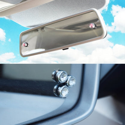 6 in 1 Car Diamond Sticker Set Personality Crystal Decoration (Pink) by buy2fix