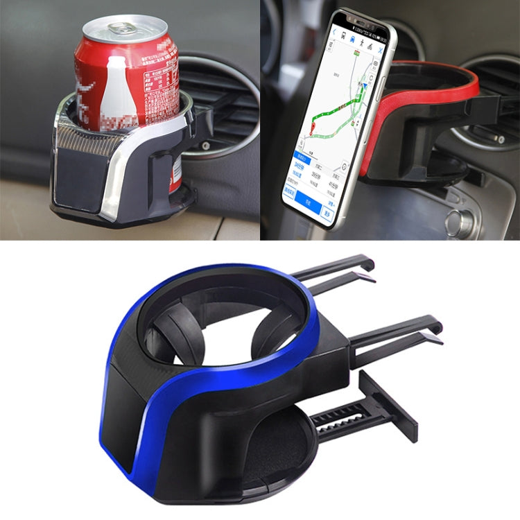 2 in 1 Car Air Outlet Magnetic Mount Beverage Cup Stand Phone Holder(Blue) by buy2fix