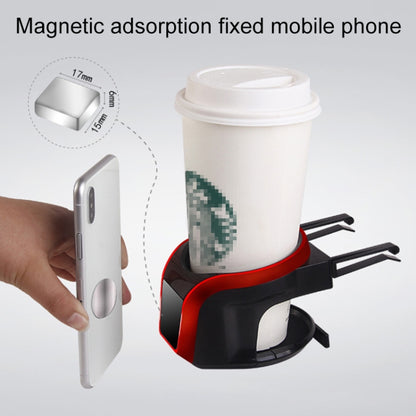 2 in 1 Car Air Outlet Magnetic Mount Beverage Cup Stand Phone Holder(Blue) by buy2fix
