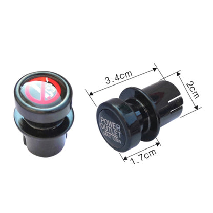 2 PCS / Set Car Cigarette Lighter Dust Cover Plug - Auto Fastener & Clips by buy2fix | Online Shopping UK | buy2fix