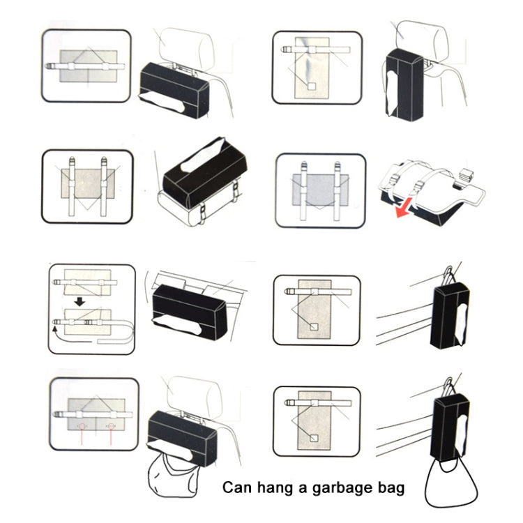 Car PU Leather Tissue Box, Size: 24x13x5cm by buy2fix