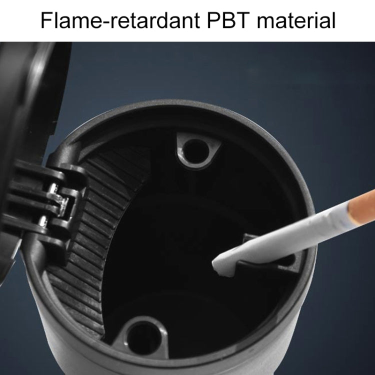 Car Heat Resistant Flame-retardant PBT Ashtray(Black) by buy2fix
