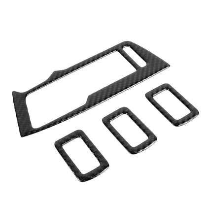 Car Carbon Fiber Window Glass Lifter Panel Decorative Sticker for Volkswagen Tiguan L 2019-2021 by buy2fix