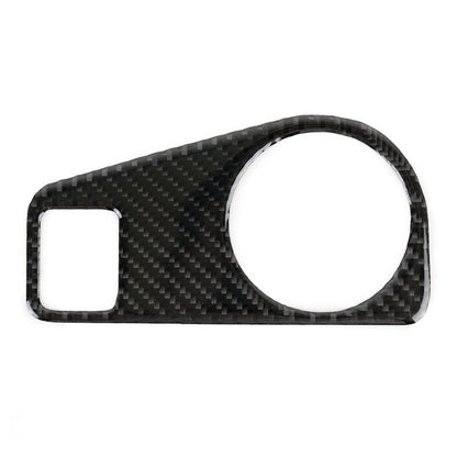 Car Carbon Fiber Headlight Switch Panel Decorative Sticker for Volkswagen Tiguan L 2019-2021, High Configuration by buy2fix