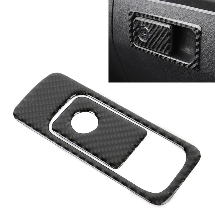 Car Carbon Fiber Front Passenger Seat Storage Handle Decorative Sticker for Volkswagen Tiguan L 2019-2021 by buy2fix