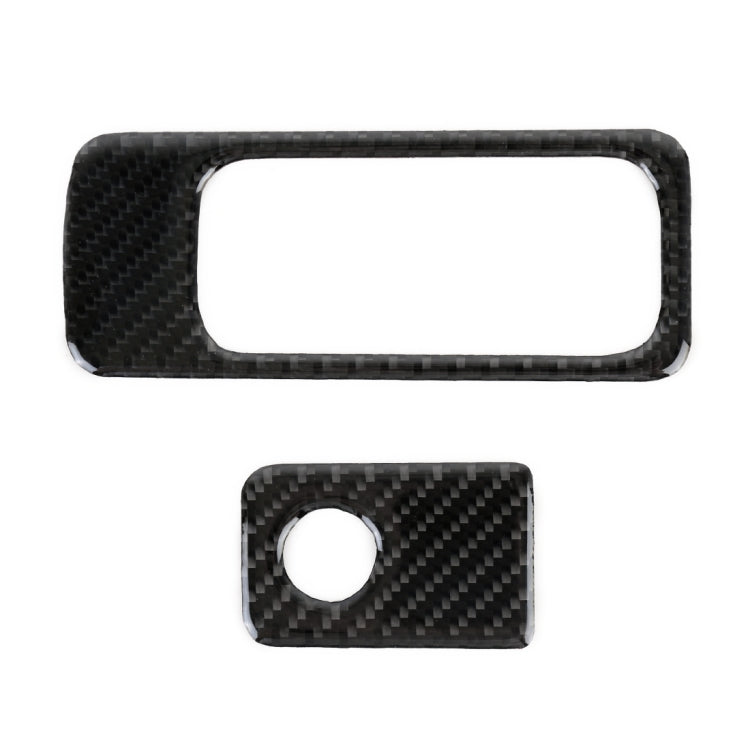 Car Carbon Fiber Front Passenger Seat Storage Handle Decorative Sticker for Volkswagen Tiguan L 2019-2021 by buy2fix