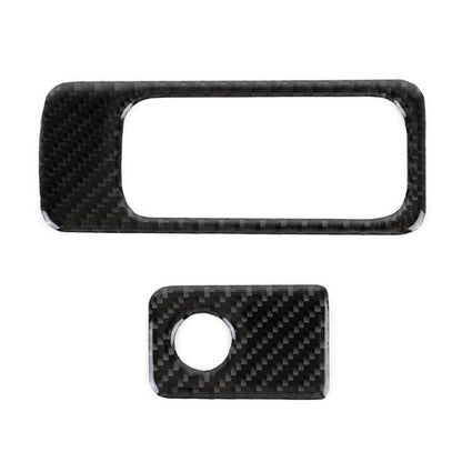 Car Carbon Fiber Front Passenger Seat Storage Handle Decorative Sticker for Volkswagen Tiguan L 2019-2021 by buy2fix
