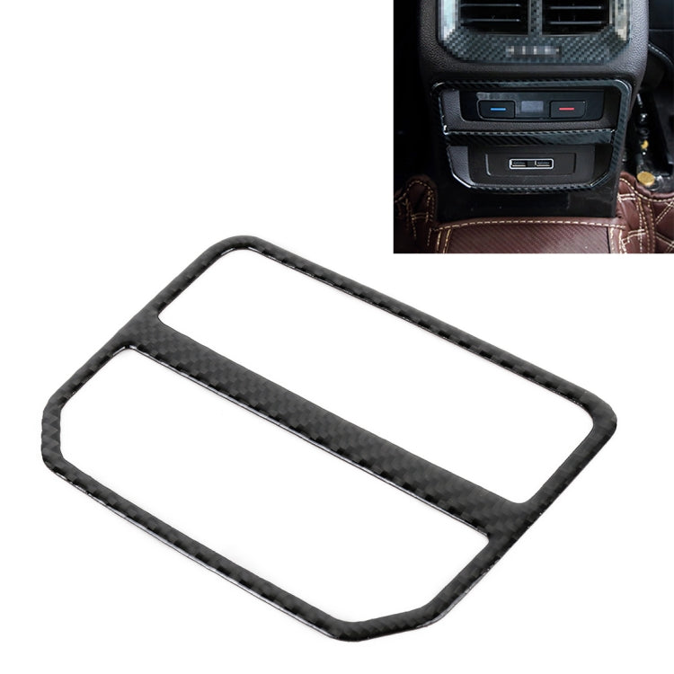 Car Carbon Fiber Rear Air Outlet Frame Decorative Sticker for Volkswagen Tiguan L 2019-2021 by buy2fix