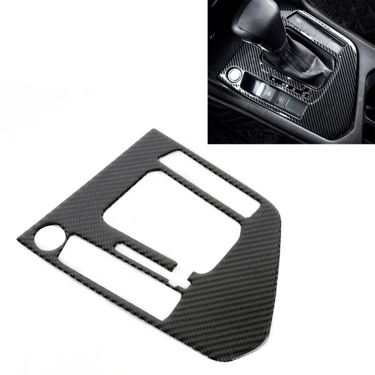 Car Carbon Fiber Gear Shift Panel Decorative Sticker for Volkswagen Tiguan L 2019-2021 by buy2fix