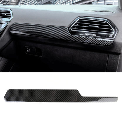 Car Carbon Fiber Dashboard Decorative Strip for Volkswagen Tiguan L 2019-2021 by buy2fix