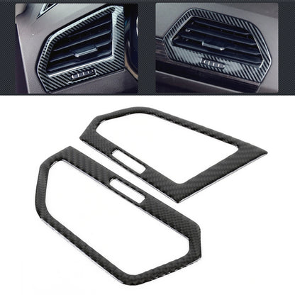 Car Carbon Fiber Central Control Side Air Outlet Frame Decorative Sticker for Volkswagen Tiguan L 2019-2021 by buy2fix