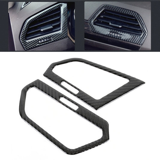 Car Carbon Fiber Central Control Side Air Outlet Frame Decorative Sticker for Volkswagen Tiguan L 2019-2021 by buy2fix