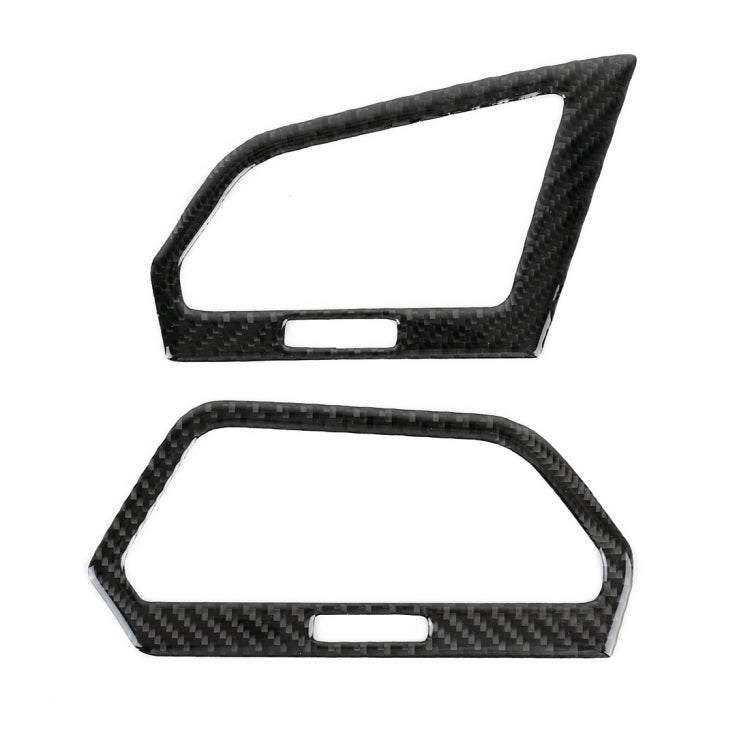 Car Carbon Fiber Central Control Side Air Outlet Frame Decorative Sticker for Volkswagen Tiguan L 2019-2021 by buy2fix