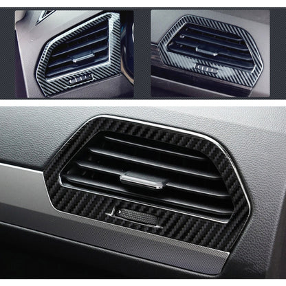 Car Carbon Fiber Central Control Side Air Outlet Frame Decorative Sticker for Volkswagen Tiguan L 2019-2021 by buy2fix