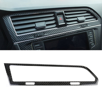 Car Carbon Fiber Central Control Air Outlet Frame Decorative Sticker for Volkswagen Tiguan L 2019-2021 by buy2fix