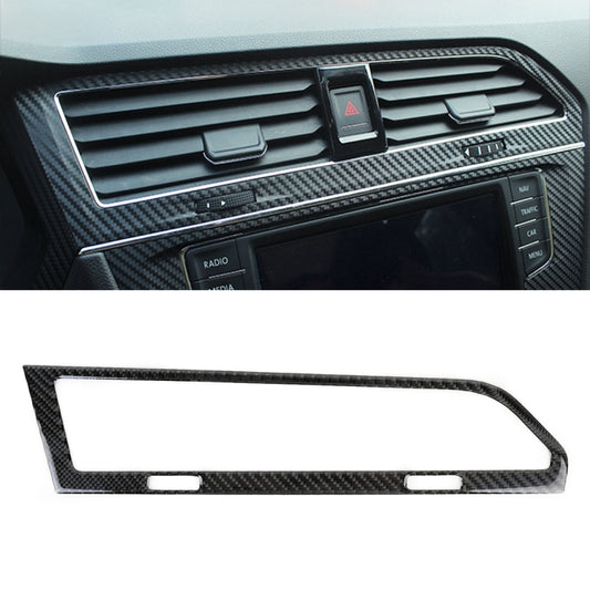 Car Carbon Fiber Central Control Air Outlet Frame Decorative Sticker for Volkswagen Tiguan L 2019-2021 by buy2fix