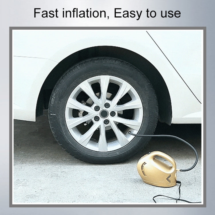 DC 12V 100W Four In One Portable  Car Tire Pump Inflatable Pump(Gold) - Inflatable Pump by buy2fix | Online Shopping UK | buy2fix