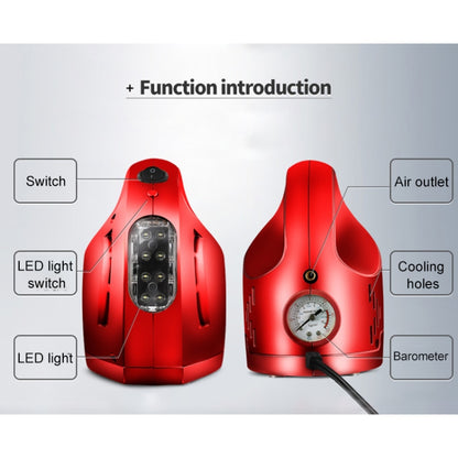 DC 12V 100W Four In One Portable  Car Tire Pump Inflatable Pump(Red) - Inflatable Pump by buy2fix | Online Shopping UK | buy2fix