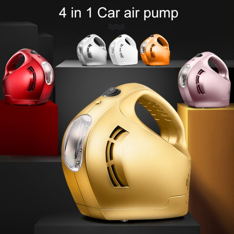 DC 12V 100W Four In One Portable  Car Tire Pump Inflatable Pump(White) - Inflatable Pump by buy2fix | Online Shopping UK | buy2fix