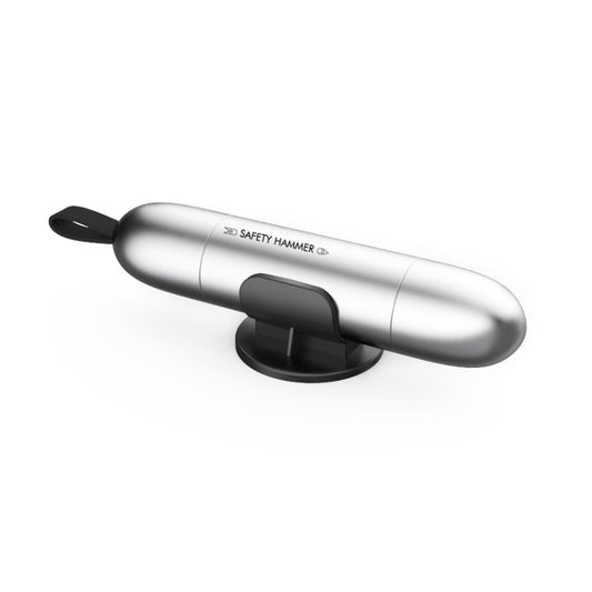 2 in 1 Car Multifunctional Safety Rescue Hammer Life Saving Escape Emergency Hammer Seat Belt Cutter Window Glass Breaker (Silver) by buy2fix