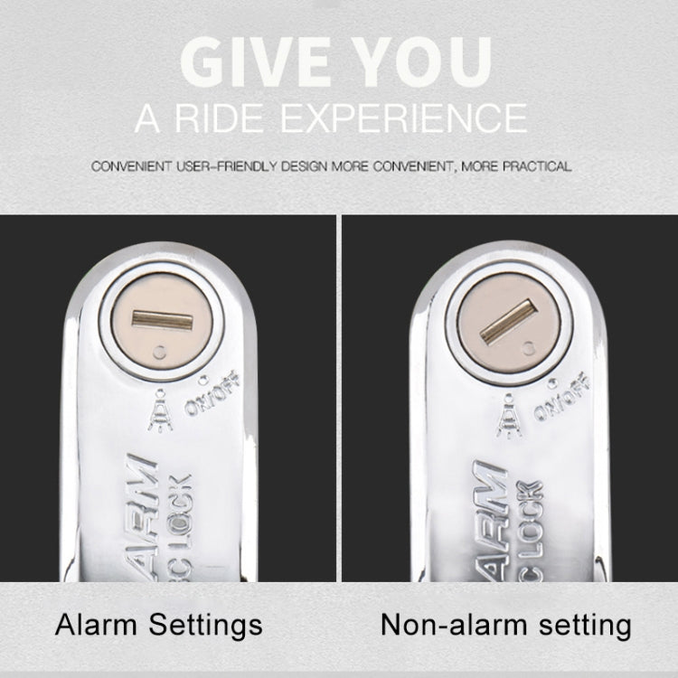 Motorcycles / Bicycle Anti-theft Lock Alarm Disc Brakes Lock with Cable and Bag (Bronze) by buy2fix