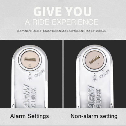 Motorcycles / Bicycle Anti-theft Lock Alarm Disc Brakes Lock with Cable and Bag (Bronze) by buy2fix