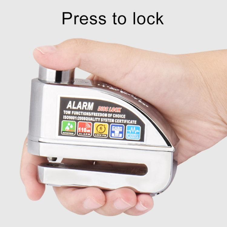 Motorcycles / Bicycle Anti-theft Lock Alarm Disc Brakes Lock with Cable and Bag (Bronze) by buy2fix