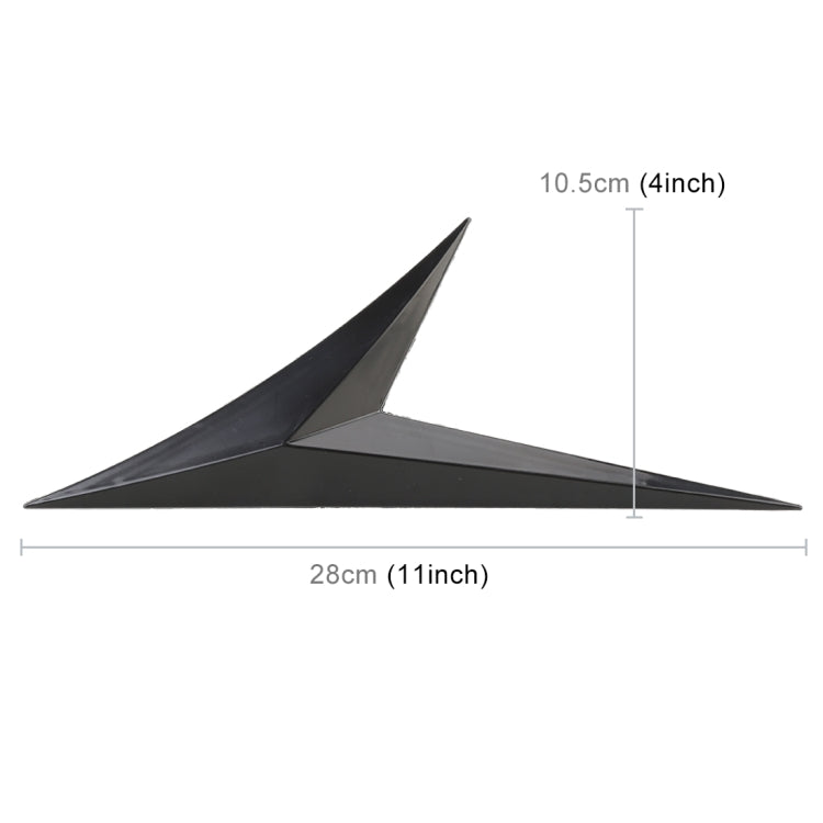 Modified Fender Side Wing Sticker Blade Side Shark Gill Car Body Decorative Sticker for Honda 10th Generation Civic, Bright Black by buy2fix